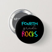 Klasse Rocks Team 4. Klasse Lehrer Button (Vorne & Hinten)