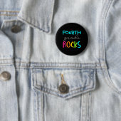 Klasse Rocks Team 4. Klasse Lehrer Button (Beispiel)