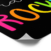 Klasse Rocks Team 4. Klasse Lehrer Poster (Ecke)