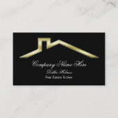 Klasse Roof Real Anwesen Business Cards Visitenkarte (Vorderseite)