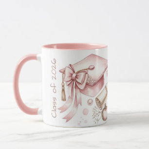 Klasse rosa Mädchen-Accessoires Abschluss Tasse