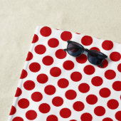 Klasse Rot und Weiß Polka Dot Strandtuch (Beispiel)