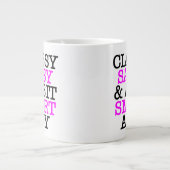 Klasse, Sassy und ein bisschen schlaue Assi-Jumbo- Jumbo-Tasse (Vorderseite)
