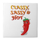 Klasse, sauber und scharf fliese (Vorderseite)