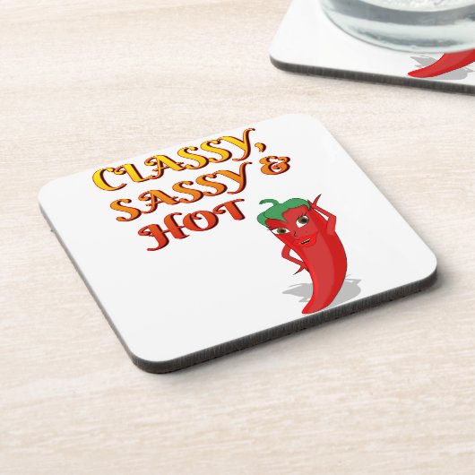 Klasse, sauber und scharf getränkeuntersetzer (Linke Seite)