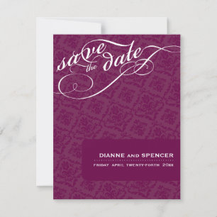 KLASSE SAVE THE DATE: extravaganter Text 6A Date