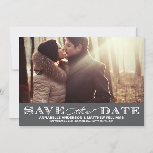 Klasse Save the Date PostCard (Vorderseite)