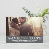Klasse Save the Date PostCard (Stehend Vorderseite)
