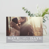Klasse Save the Date PostCard (Stehend Vorderseite)