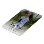 Klasse Script Graduate Zwei-Foto-Abschluss Magnet (Linke Seite)