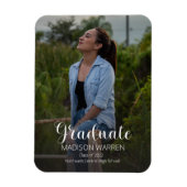 Klasse Script Graduate Zwei-Foto-Abschluss-Magnet Magnet (Vertikal)