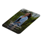 Klasse Script Graduate Zwei-Foto-Abschluss-Magnet Magnet (Linke Seite)