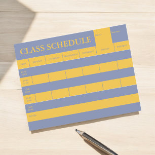 Klasse Stufenplan für akademische Planer Stationie