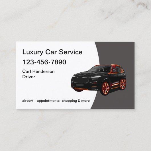 Klasse Taxi Visitenkarte (Vorderseite)
