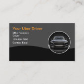 Klasse Uber Taxi Hailing Business Cards Visitenkarte (Vorderseite)