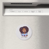 Klasse und Elegant Afro Frau Magnet (In Situ (Geschirrspüler))