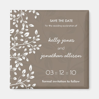 Klasse und Elegant Save the Date Hochzeitsmagnet Magnet