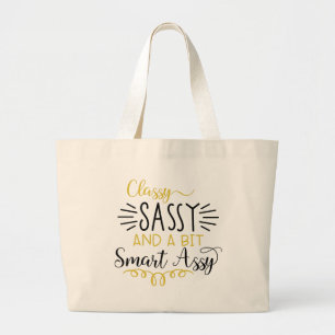 Klasse und Sassy Jumbo Stoffbeutel
