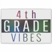 Klasse vibes back to school Aufkleber (Vorderseite)