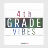 Klasse vibes back to school Aufkleber (Blatt)