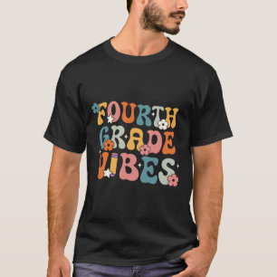 Klasse Vibes zurück zur Schule Retro 4. Klasse Leh T-Shirt