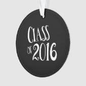 Klasse Vintager Schwarzweiss-Handschrift 2016 Ornament (Vorderseite)