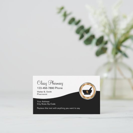 Klasse Visitenkarte (Stehend Vorderseite)