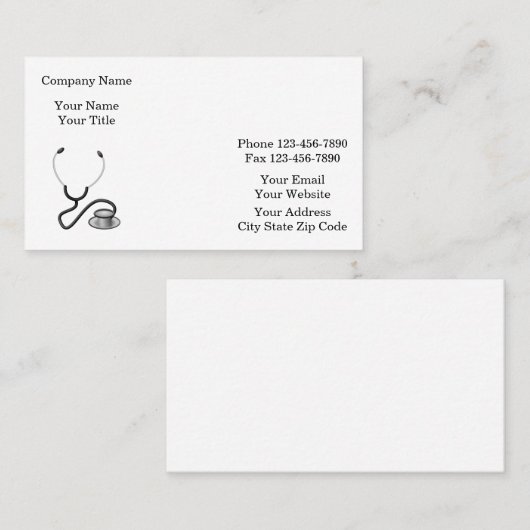 Klasse Visitenkarte (Vorne/Hinten)