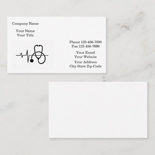 Klasse Visitenkarte (Vorne/Hinten)