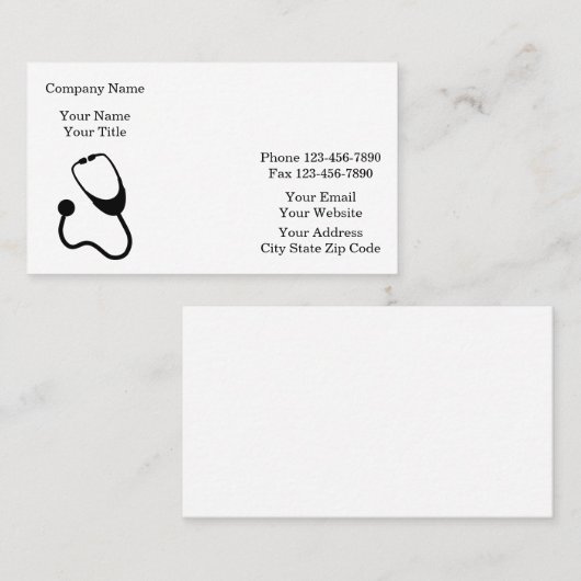 Klasse Visitenkarte (Vorne/Hinten)