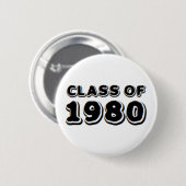 Klasse von 1980 button (Vorne & Hinten)