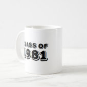 Klasse von 1981 kaffeetasse (Vorderseite Links)