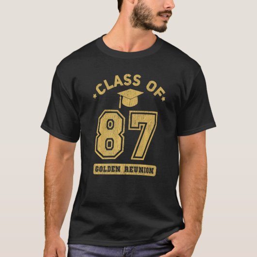 Klasse von 1987 Uni Highschool Abschluss Reunio T-Shirt (Vorderseite)