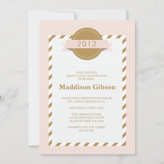 Klasse von 2012 - Abschluss-Feier Einladung (Vorderseite)