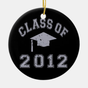 Klasse von 2012 Abschluss - Grau 2 Keramik Ornament