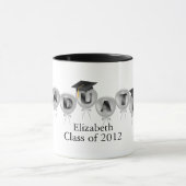 Klasse von 2012 Ballonen mit Absolventen bedeckt Tasse (Zentrum)