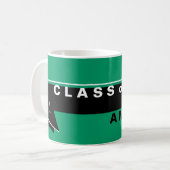 Klasse von 2012 personalisierten Tassen (Vorderseite Links)
