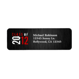 Klasse von 2012 Rot-/Weiß-Rückkehr-Aufklebern