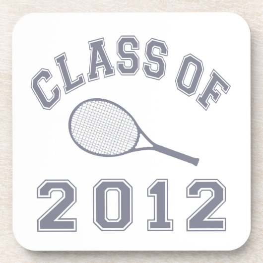 Klasse von 2012 Tennis - Grau Untersetzer (Vorderseite)