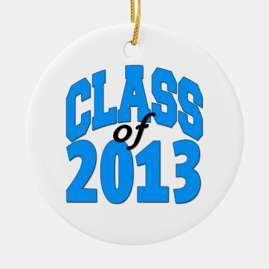 Klasse von 2013 (Blau) Keramikornament (Vorne)