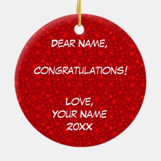 Klasse von 2014 BSN Keramik Ornament (Hinten)