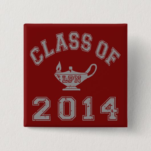 Klasse von 2014 LPN - Grau 2 Button (Vorderseite)