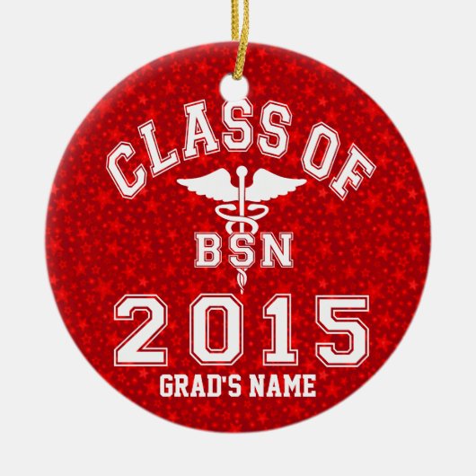 Klasse von 2015 BSN Keramik Ornament (Vorne)