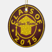 Klasse von 2015 keramik ornament (Links)