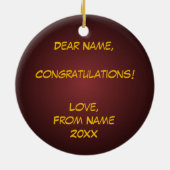 Klasse von 2015 keramik ornament (Hinten)