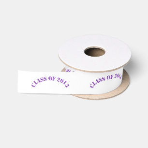 Klasse von 2015 lila schmalem Satin-Band durch Satinband