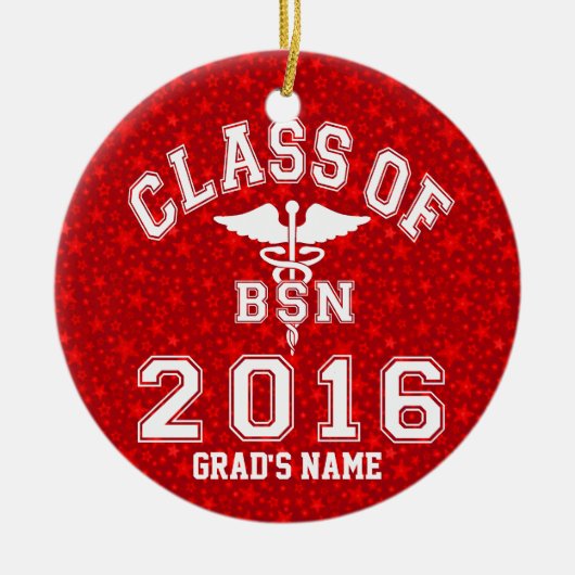 Klasse von 2016 BSN Keramik Ornament (Vorne)
