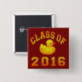 Klasse von 2016 Gummi Duckie Button (Vorne & Hinten)