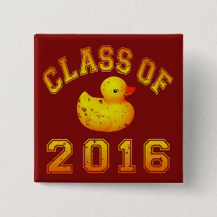 Klasse von 2016 Gummi Duckie Button