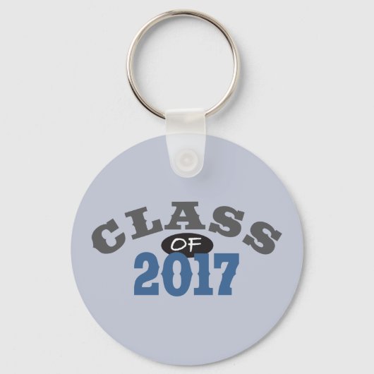 Klasse von 2017 Blau Schlüsselanhänger (Vorderseite)